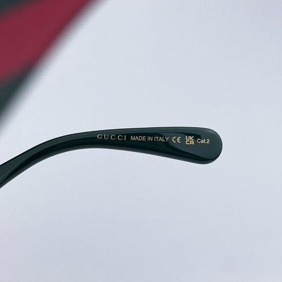Gucci GG0713S 006 Sunglasses Black Green Gray Gradient Oversized Woman main image 4
